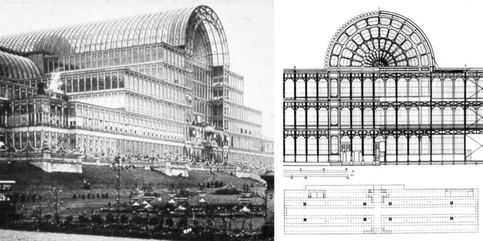 Le Crystal Palace, Joseph Paxton, Palais de l’exposition universelle de Londres, 1851